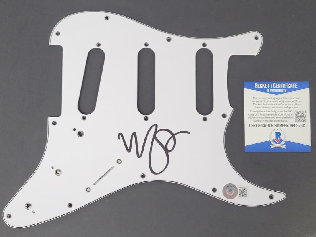 Flames Guitar Pickguard Autographed by Mod Sun with Beckett Authentication (1 of 1)