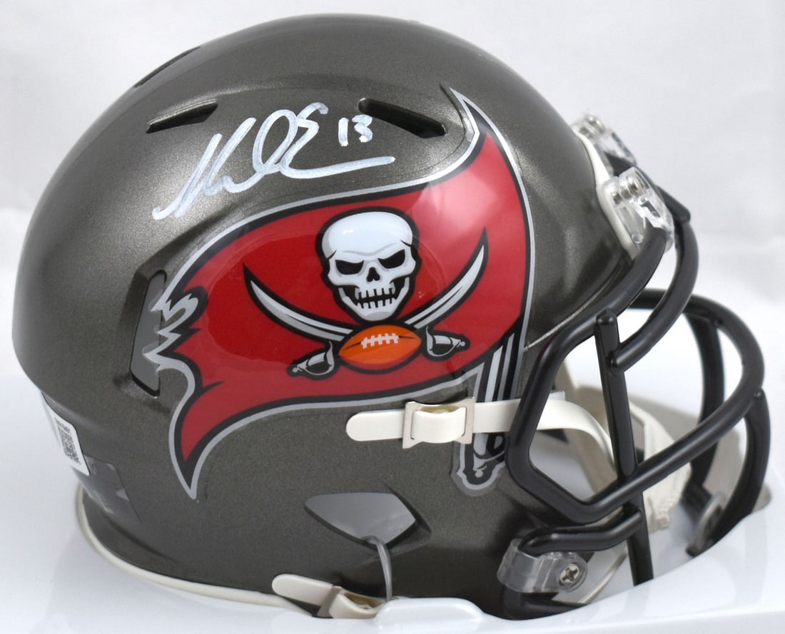 Mike Evans Signed Tampa Bay Buccaneers Mini Helmet Beckett Authenticated (1 of 3)