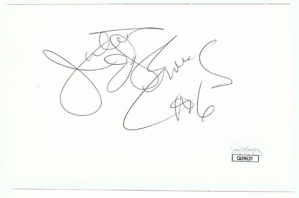 Julius Erving Autographed Cut Signature 76ers Beckett Authenticated (1 of 2)