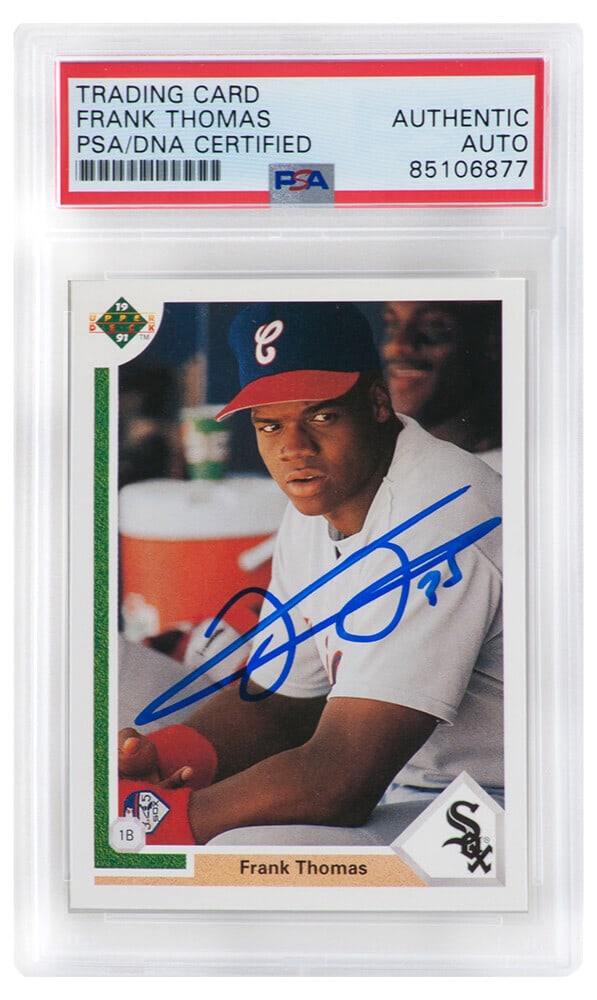 Frank Thomas Signed 1991 Upper Deck Baseball Card #246 PSA Authenticated (1 of 2)