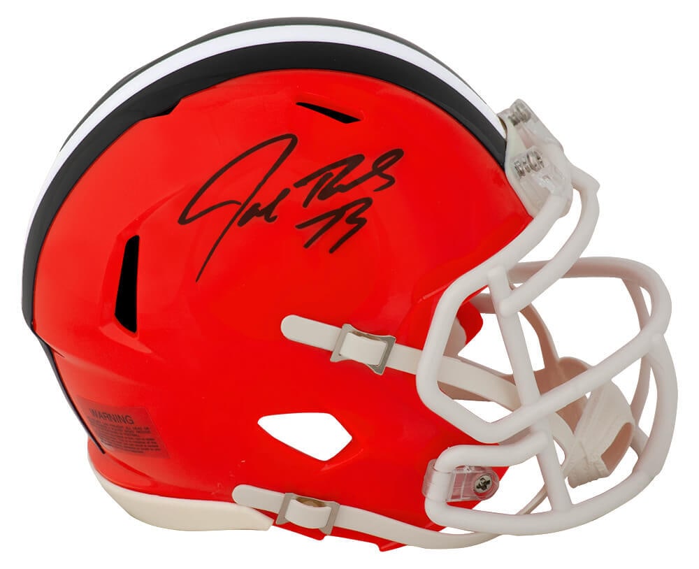 Joe Thomas Signed Browns Mini Helmet with Sports COA (1 of 1)