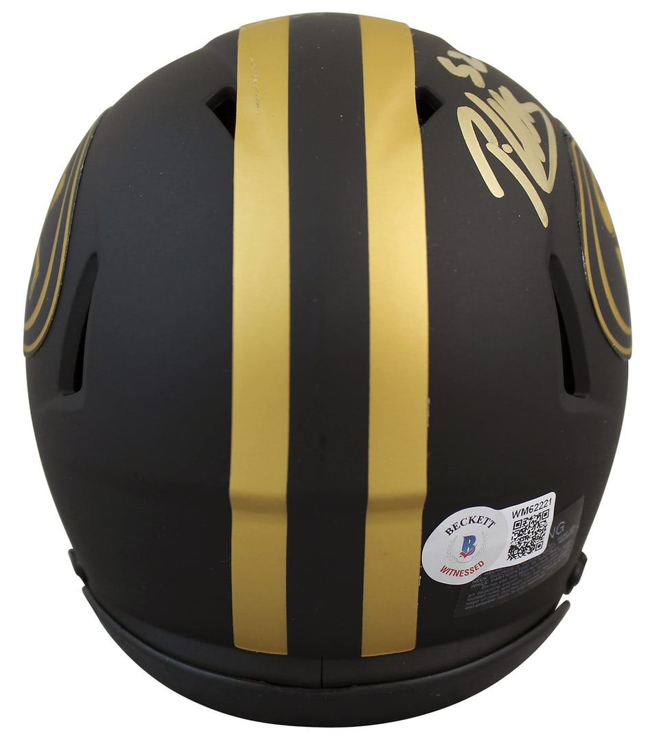 Patrick Willis Signed 49ers Eclipse Speed Mini Helmet BAS Authenticated - 4