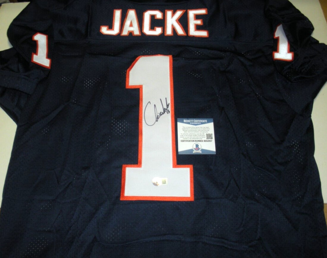 Chris Jacke UTEP Miners Signed Reebok Jersey with COA (1 of 2)