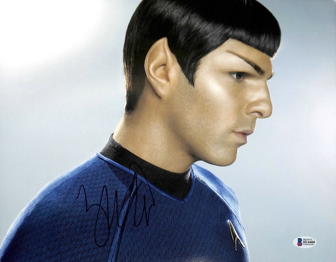Zachary Quinto Star Trek Signed 11x14 Photo BAS Certified (1 of 1)