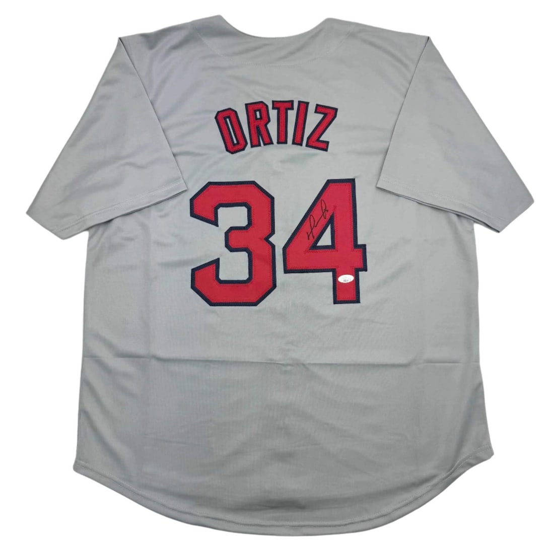 David Ortiz Autographed Boston Red Sox Jersey Beckett COA: David Ortiz Autographed Boston Red Sox Jersey Beckett COA Celebrate the legacy of David Ortiz with this autographed Boston Red Sox grey baseball jersey. This original custom jersey proudly displays Or