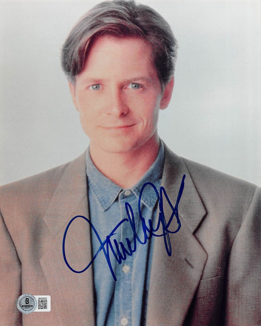 8x10 Photograph Signed by Michael J. Fox with Beckett Authentication (1 of 3)