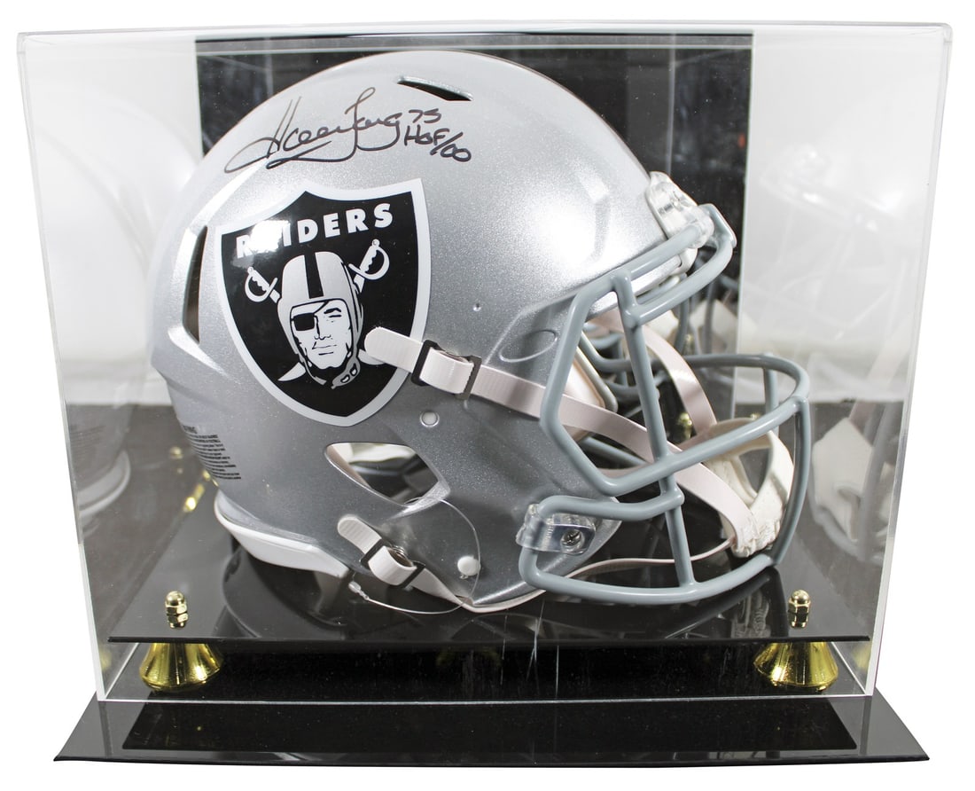 Howie Long Signed Raiders Full Size Helmet HOF 00 with BAS Authentication (1 of 4)