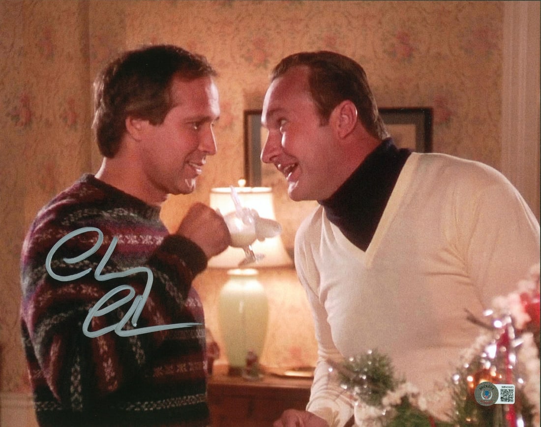 Chevy Chase Randy Quaid Signed 11x14 Photo National Lampoon BAS Witness: Chevy Chase Randy Quaid Signed 11x14 Photo National Lampoon BAS Witness Capture the festive spirit with this autographed 11x14 photograph featuring Chevy Chase and Randy Quaid from the iconic film Nat