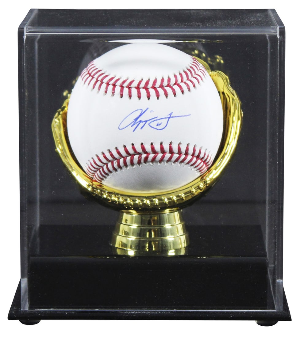 Chipper Jones Signed OML Baseball with Fanatics Authentication and Display Case (1 of 4)