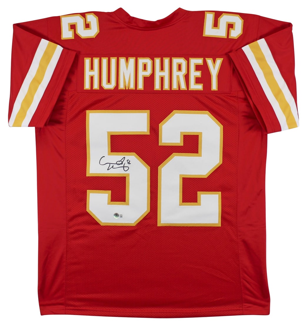 Creed Humphrey Signed Kansas City Chiefs Red Jersey BAS Authenticated (1 of 3)