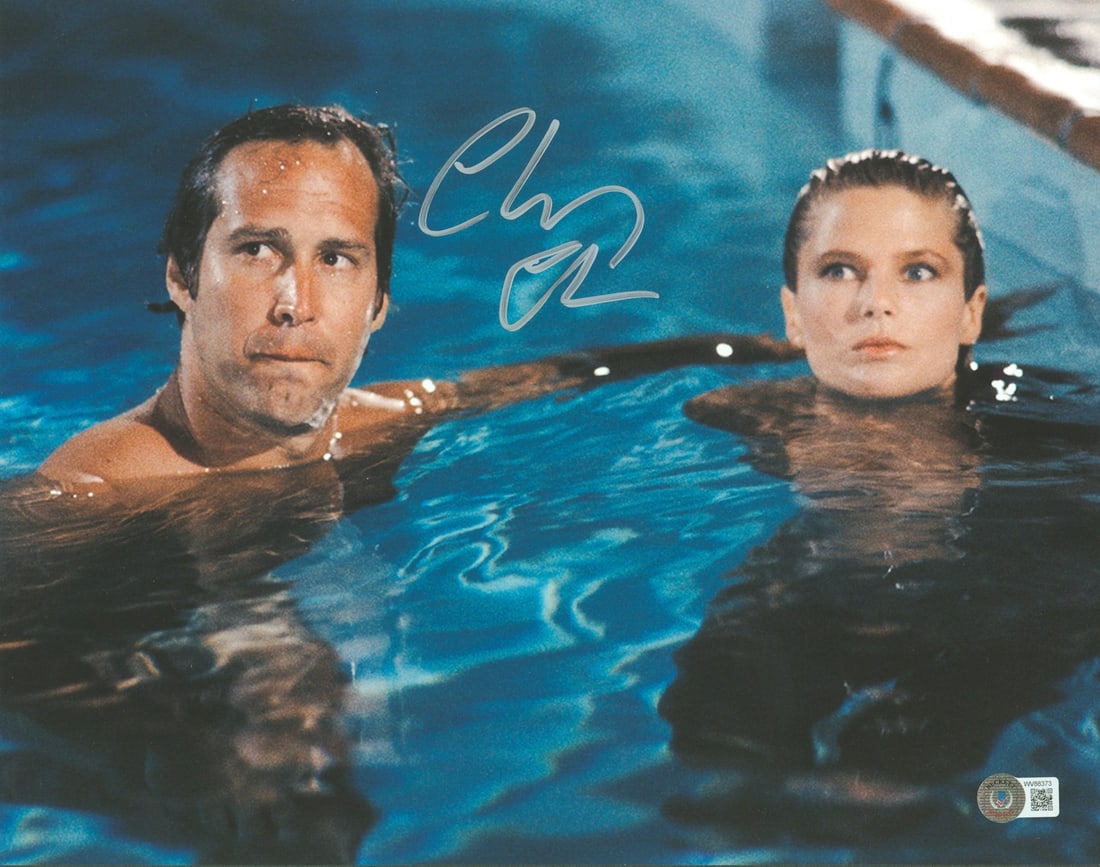 Chevy Chase Signed 11x14 Photo National Lampoon's Vacation BAS Authenticated: Chevy Chase Signed 11x14 Photo National Lampoon's Vacation BAS Authenticated This authentic 11x14 photograph has been personally signed by Chevy Chase, renowned for his role in National Lampoon's Vaca
