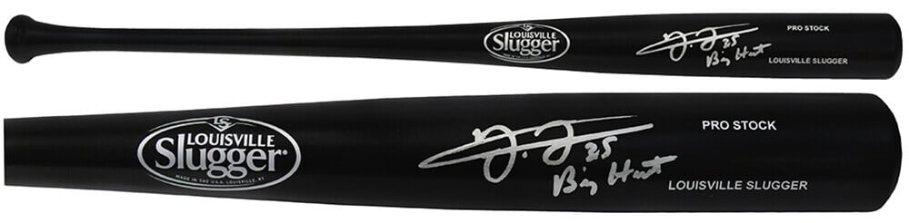 Frank Thomas Signed Louisville Slugger Black Bat Big Hurt (SS COA) (1 of 2)