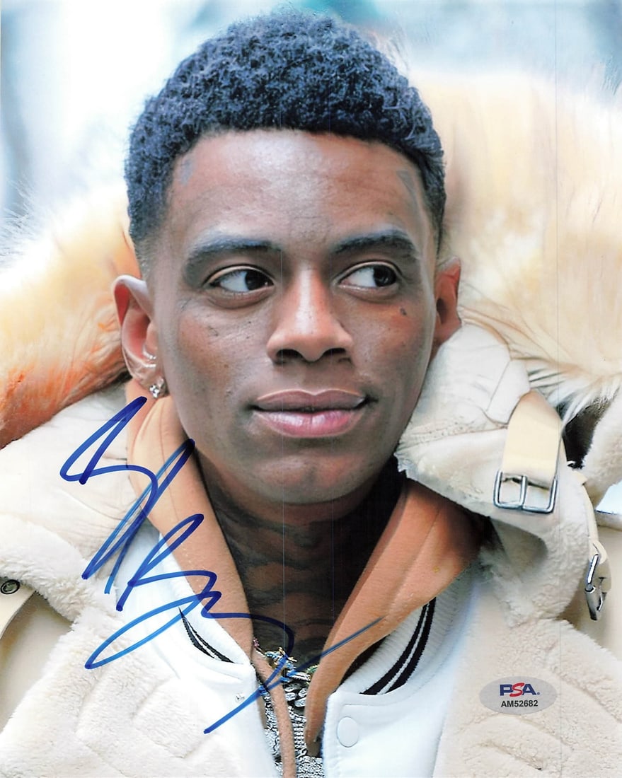 Soulja Boy Autographed 8x10 Photo PSA/DNA Certified Rapper Memorabilia: Soulja Boy Autographed 8x10 Photo PSA/DNA Certified Rapper Memorabilia This is an original 8x10 photograph autographed by the rapper Soulja Boy. The signature has been authenticated by PSA/DNA, ensuri