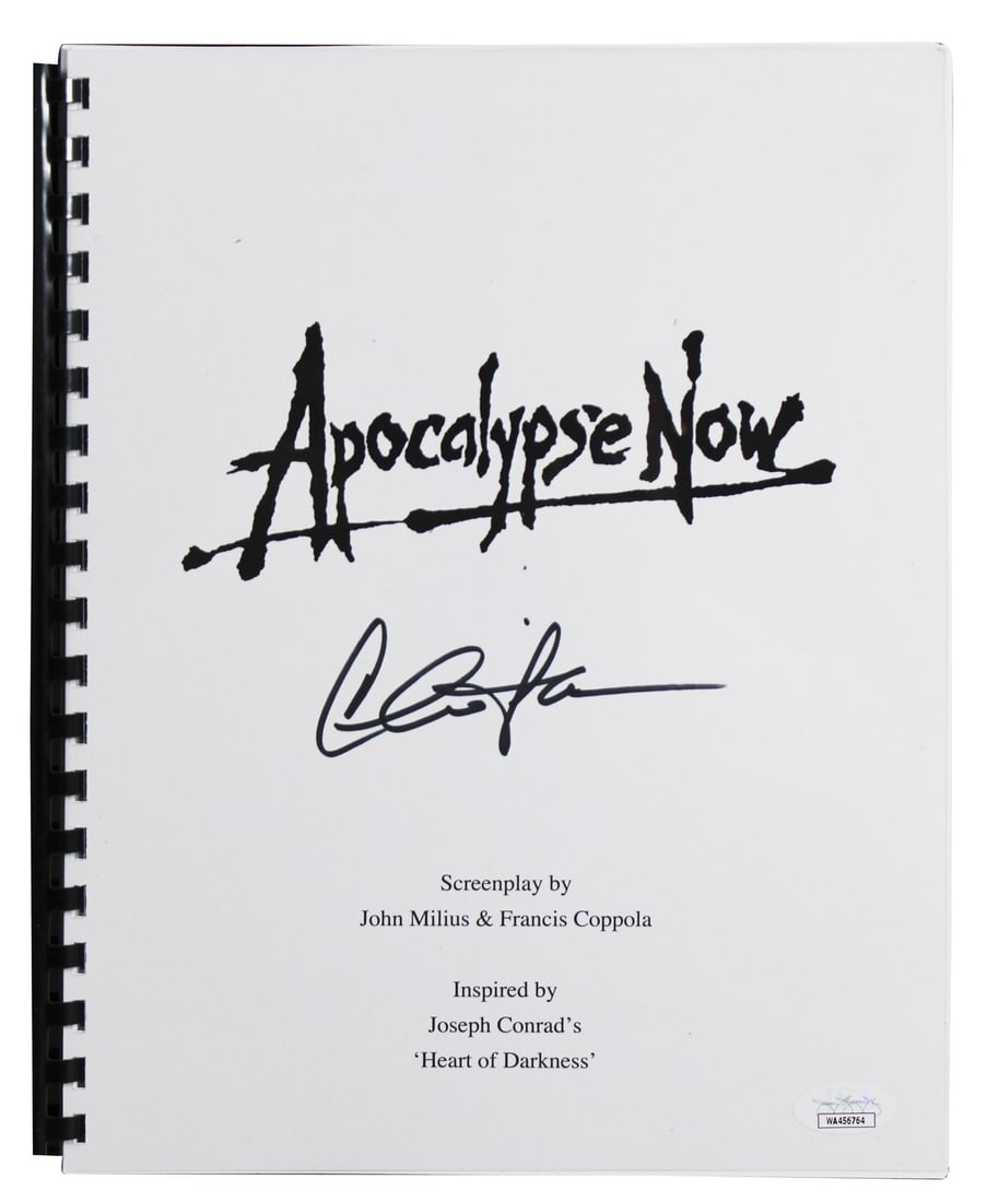 Charlie Sheen Signed Apocalypse Now Replica Script with JSA COA (1 of 1)