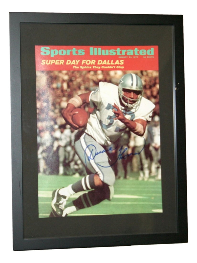 Duane Thomas Autographed Framed 11x14 Cowboys Photo JSA Certified (1 of 5)