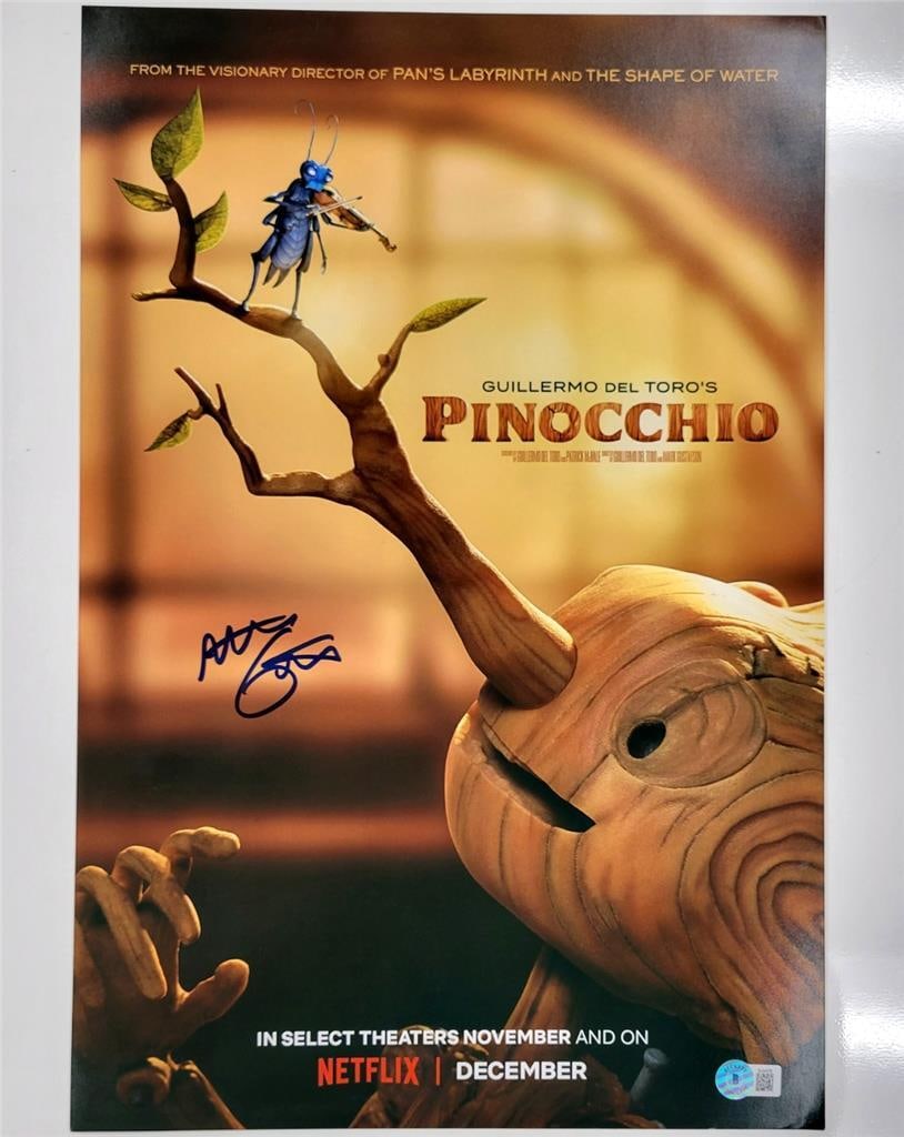 Mark Gustafson Signed 12x18 Pinocchio Photo Poster Beckett Authenticated: Mark Gustafson Signed 12x18 Pinocchio Photo Poster Beckett Authenticated This is an original 12x18 photograph poster from Guillermo del Toro's Pinocchio, featuring the signature of Mark Gustafson. The