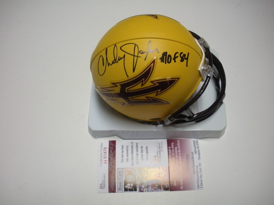 Charley Taylor Signed Mini Helmet Arizona State Redskins JSA Certified (1 of 2)
