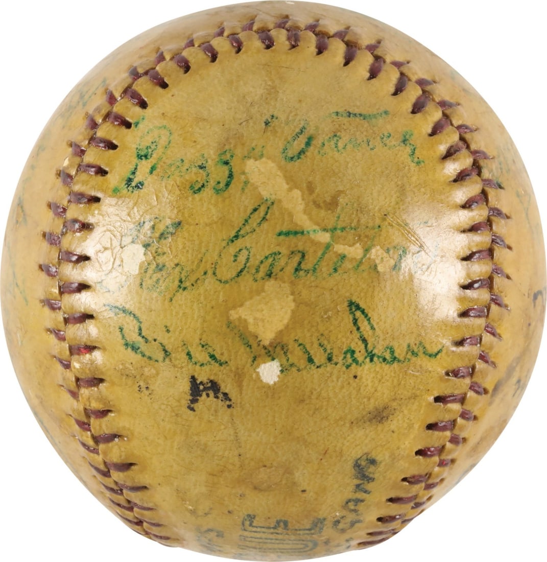 1934 St. Louis Cardinals Team Signed Baseball PSA DNA COA Gashouse Gang: 1934 St. Louis Cardinals Team Signed Baseball PSA DNA COA Gashouse Gang This remarkable 1934 St. Louis Cardinals team-signed baseball is a true collector's item, featuring the autographs of fourteen p