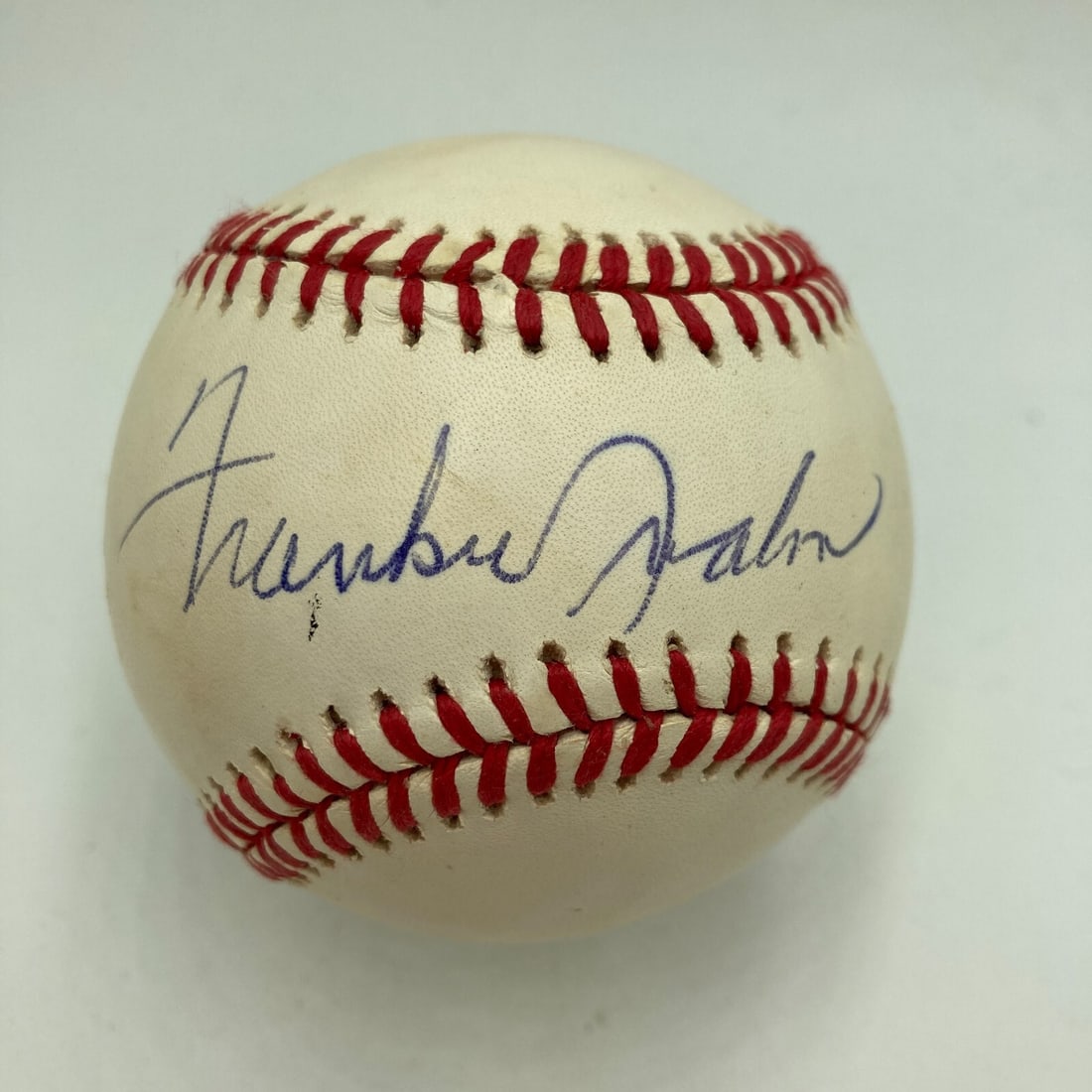 Frankie Avalon Signed Official National League Baseball JSA Certified: Frankie Avalon Signed Official National League Baseball JSA Certified Celebrate a piece of sports memorabilia with this officially licensed National League baseball, signed by Frankie Avalon. The auto