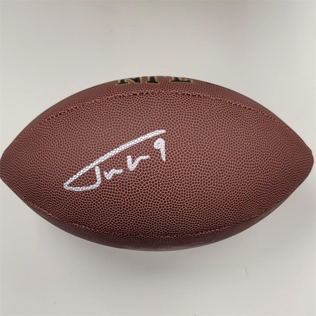 Justin Tucker Autographed Replica NFL Football Ravens Beckett Authenticated: Justin Tucker Autographed Replica NFL Football Ravens Beckett Authenticated This is an original signed replica NFL football featuring the autograph of renowned player Justin Tucker, kicker for the Bal