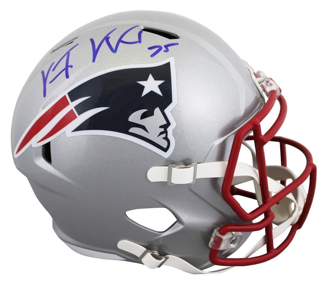 Vince Wilfork Signed Full Size Speed Rep Helmet New England Patriots BAS Authenticated (1 of 3)