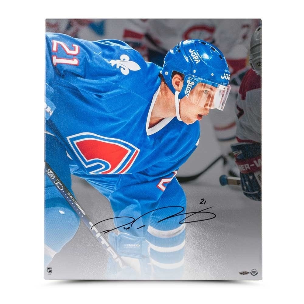 Peter Forsberg Signed 20x24 Canvas Photo Quebec Nordiques Upper Deck (1 of 4)