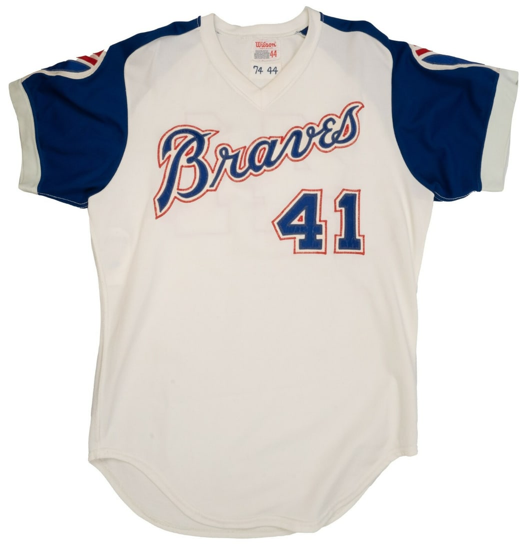 1974 Eddie Mathews Atlanta Braves Game Worn Jersey MEARS A10: 1974 Eddie Mathews Atlanta Braves Game Worn Jersey MEARS A10 Step up your collection with this authentic 1974 Eddie Mathews Atlanta Braves game-used home jersey, a remarkable piece of baseball history
