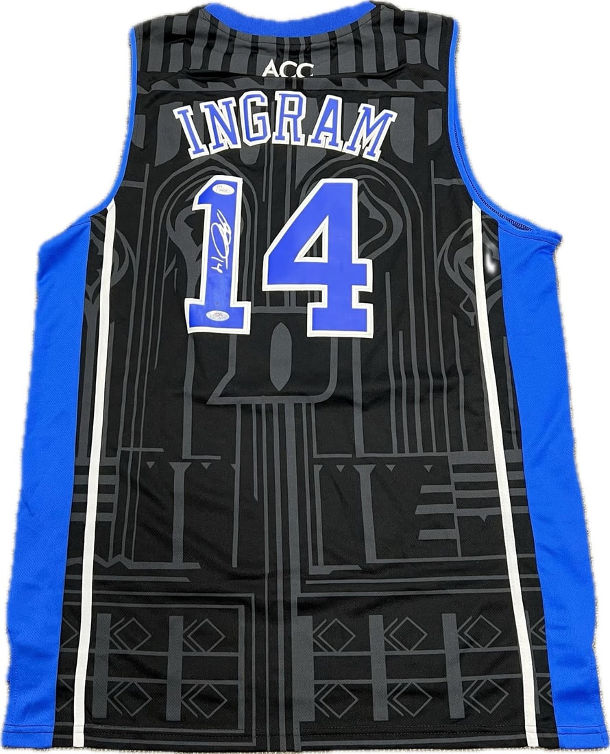 Brandon Ingram Autographed Duke Blue Devils Jersey PSA/DNA: Brandon Ingram Autographed Duke Blue Devils Jersey PSA/DNA This Duke Blue Devils jersey features the autograph of Brandon Ingram, the talented forward currently with the New Orleans Pelicans, who made