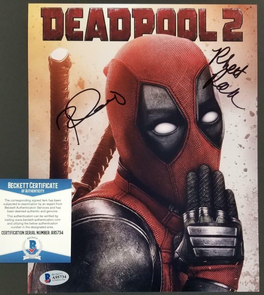 Deadpool 2 Signed 8x10 Photo Paul Wernick Rhett Reese Beckett BAS Authenticated (1 of 1)