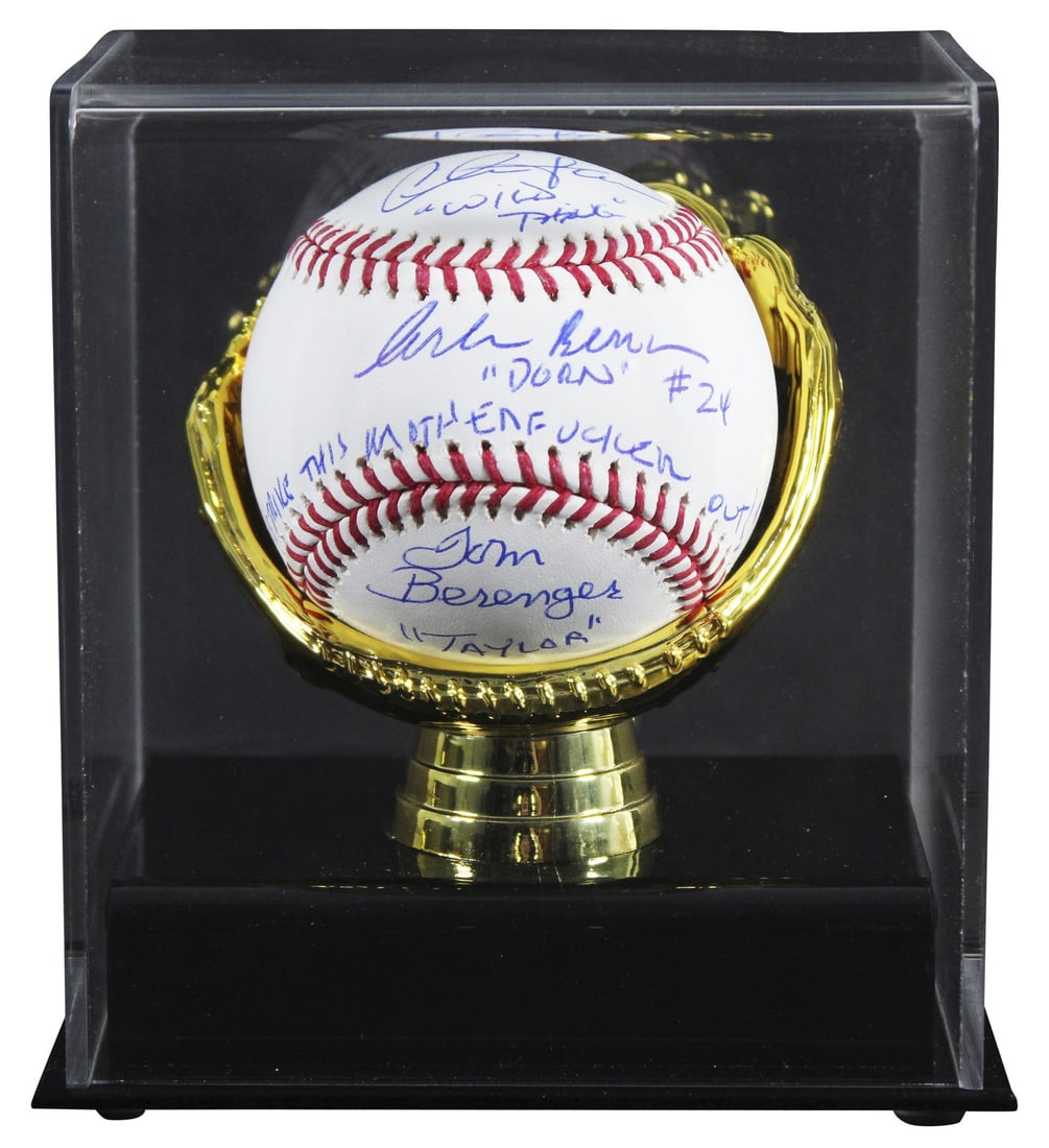 Autographed Baseball by Sheen Berenger Bernsen with Beckett Case and Authentication (1 of 8)