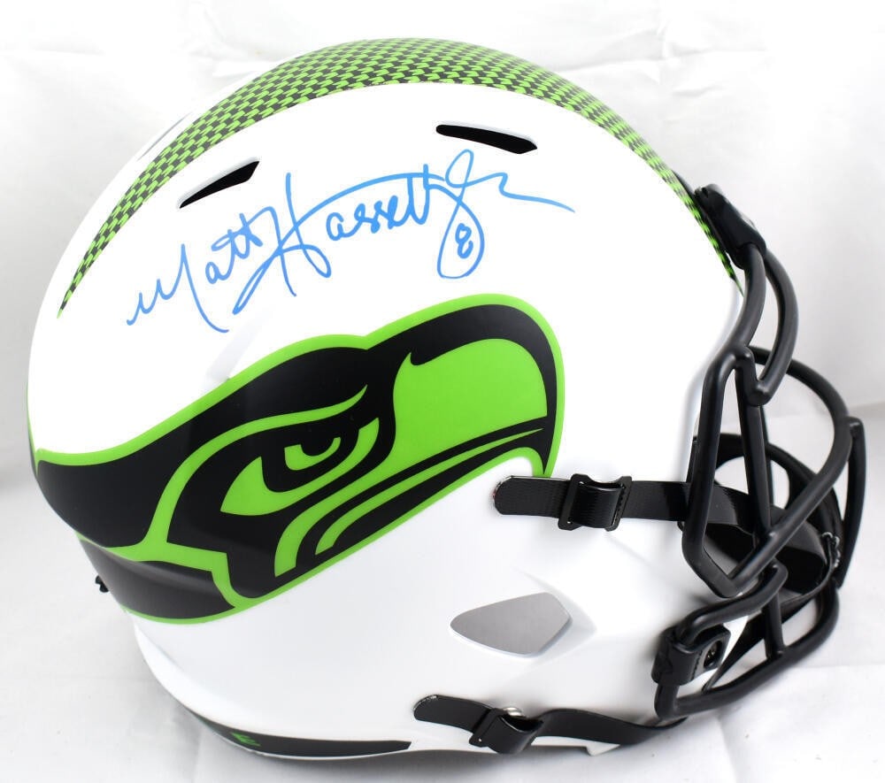 Matt Hasselbeck Signed Seahawks Lunar Speed Helmet Beckett Authenticated (1 of 10)