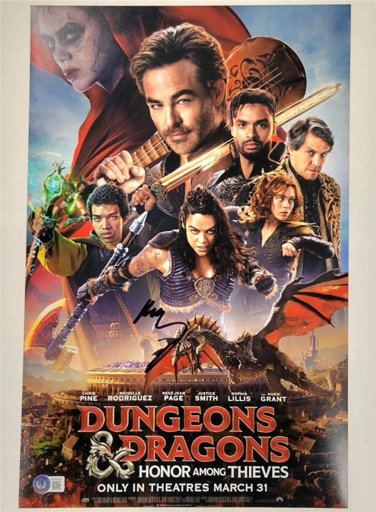 Michelle Rodriguez Signed 11x17 Dungeons & Dragons Photo Beckett Authenticated (1 of 3)