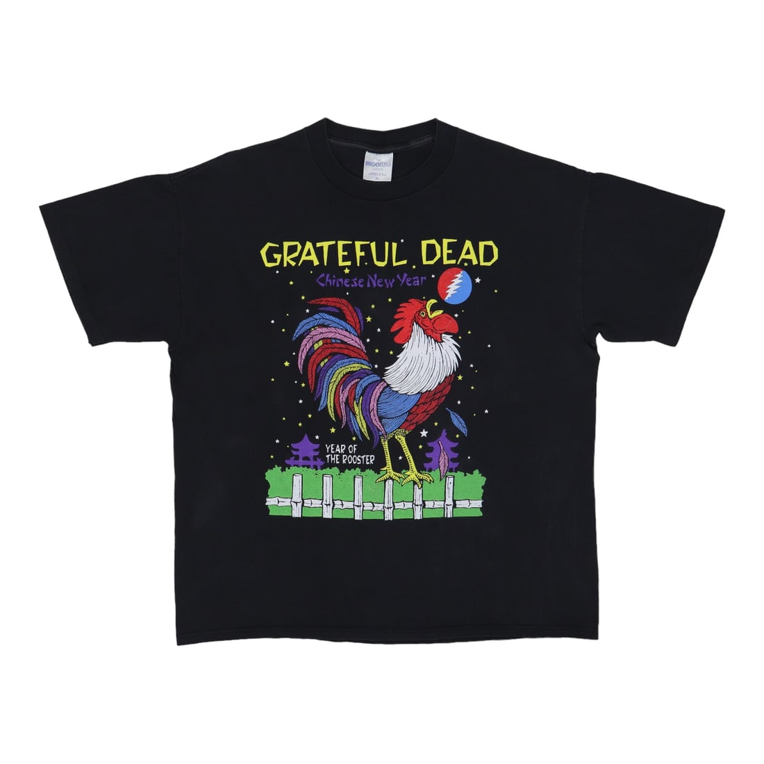 Vintage 1993 Year of the Rooster Grateful Dead Black Concert T-Shirt XL: Vintage 1993 Year of the Rooster Grateful Dead Black Concert T-Shirt XL This is an original vintage 1993 Grateful Dead Year Of The Rooster concert shirt featuring front and back graphics. The shirt is