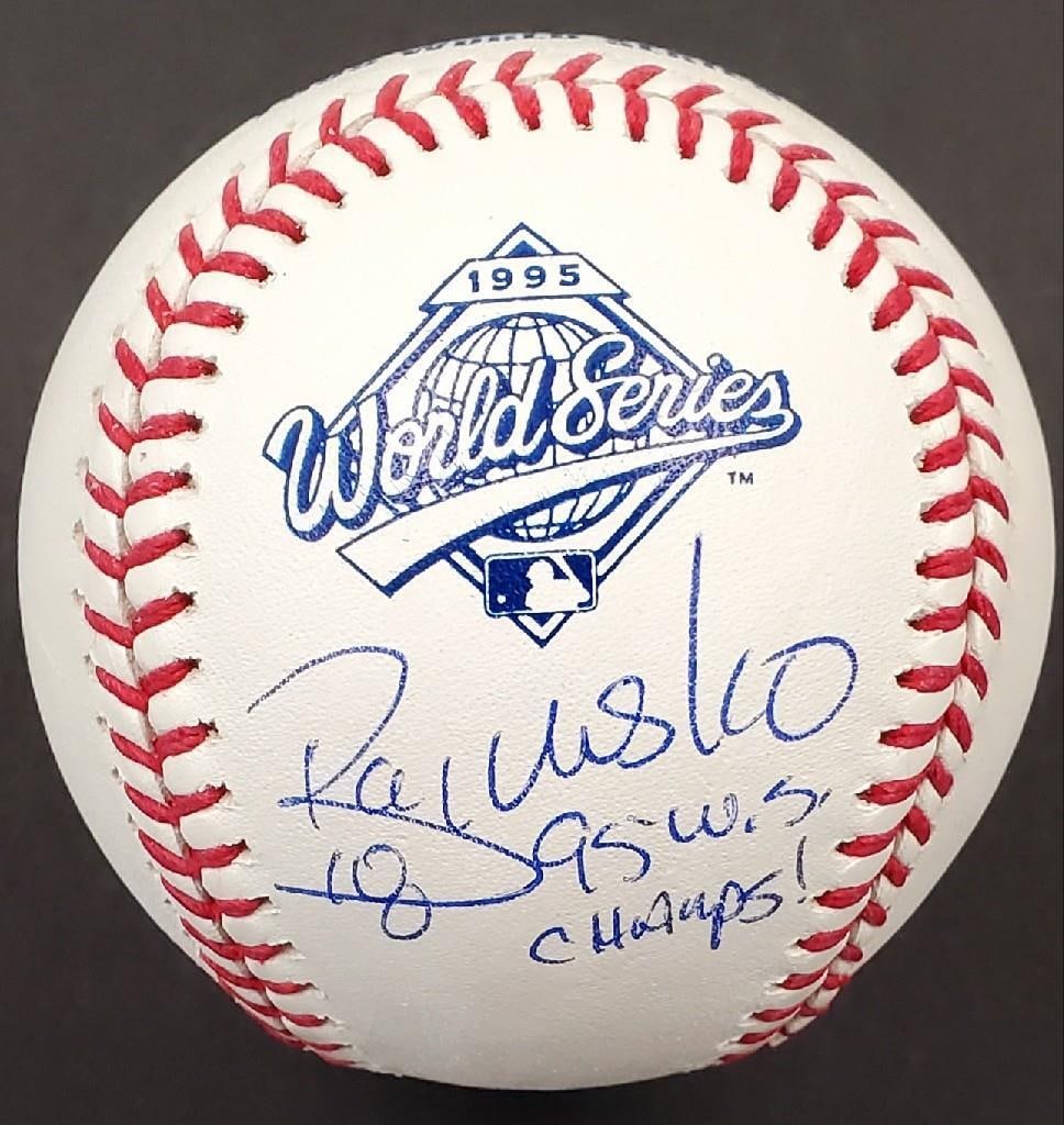 Ryan Klesko Signed 1995 World Series Baseball Braves Beckett Authenticated (1 of 3)