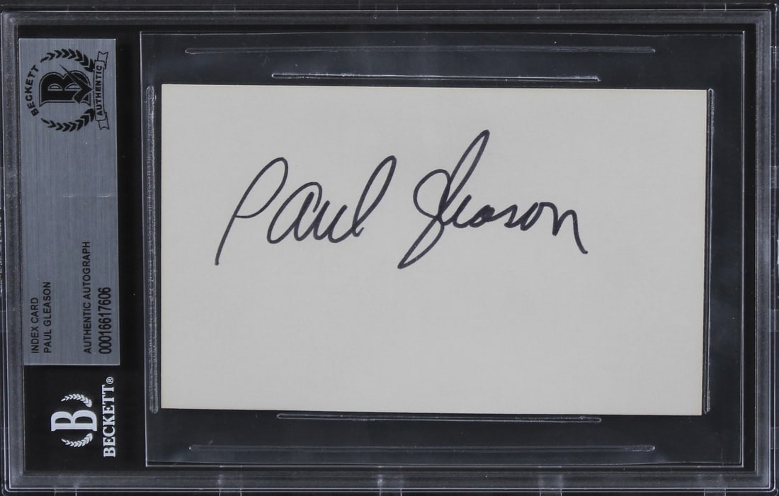Paul Gleason The Breakfast Club Signed 3x5 Index Card Beckett Authenticated: Paul Gleason The Breakfast Club Signed 3x5 Index Card Beckett Authenticated This authentic 3x5 index card features the signature of Paul Gleason, best known for his role in The Breakfast Club. Each ca