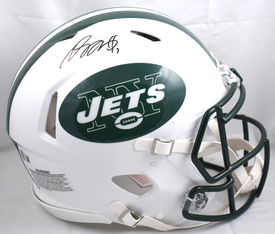 Signed New York Jets Full Size Speed Helmet Davante Adams Beckett Hologram (1 of 5)