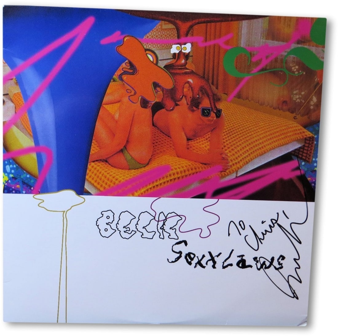 Beck Autographed Record Album Cover JSA Certified Original: Beck Autographed Record Album Cover JSA Certified Original This is an original autographed record album cover by the acclaimed artist Beck. The album cover is authenticated by James Spence Authenticat