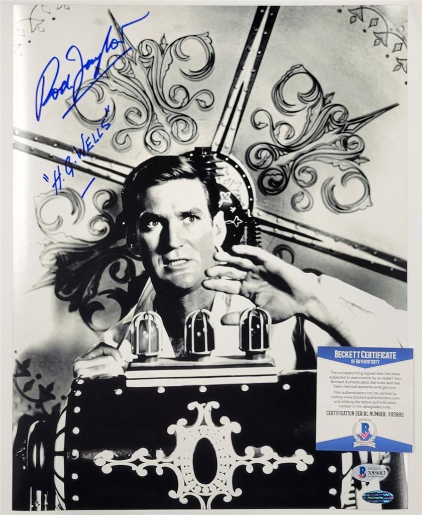 Rod Taylor Autographed 11x14 H.G. Wells Photo Beckett Authenticated (1 of 3)