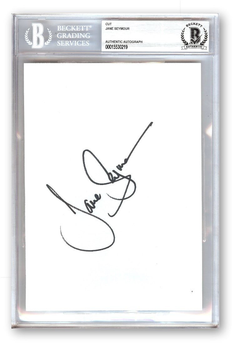 Jane Seymour Autographed Album Page Dr. Quinn BAS Certified (1 of 1)