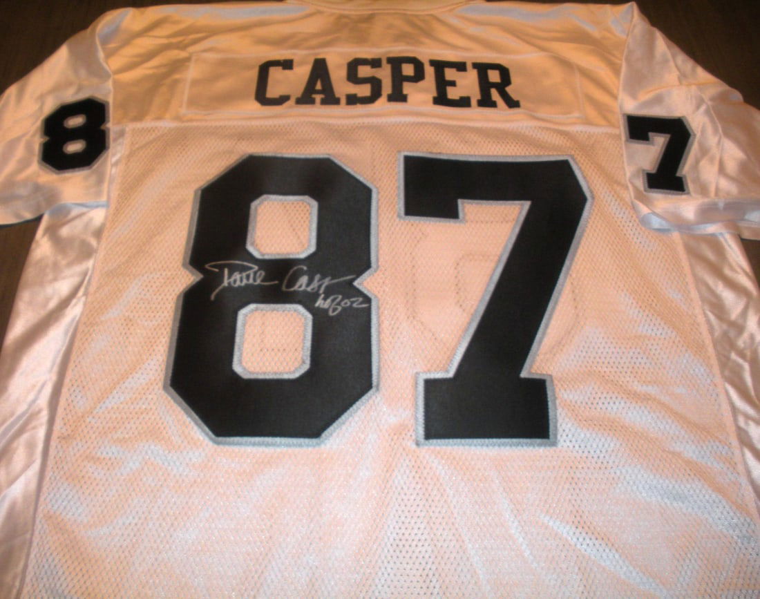 Signed Dave Casper Oakland Raiders Reebok Jersey With COA: Signed Dave Casper Oakland Raiders Reebok Jersey With COA This is an official licensed Reebok Oakland Raiders jersey signed by Dave Casper. The jersey comes with a Certificate of Authenticity (COA) an