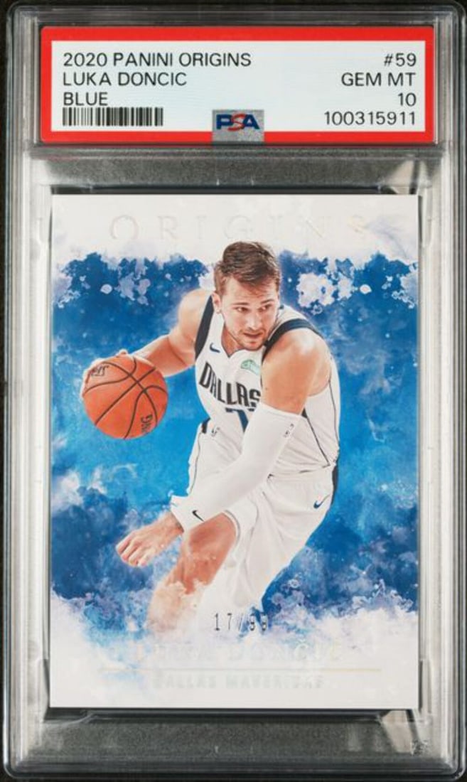 PSA 10 2020 Panini Origins Luka Doncic Blue 59 Basketball Card Serial Numbered 99 (1 of 2)