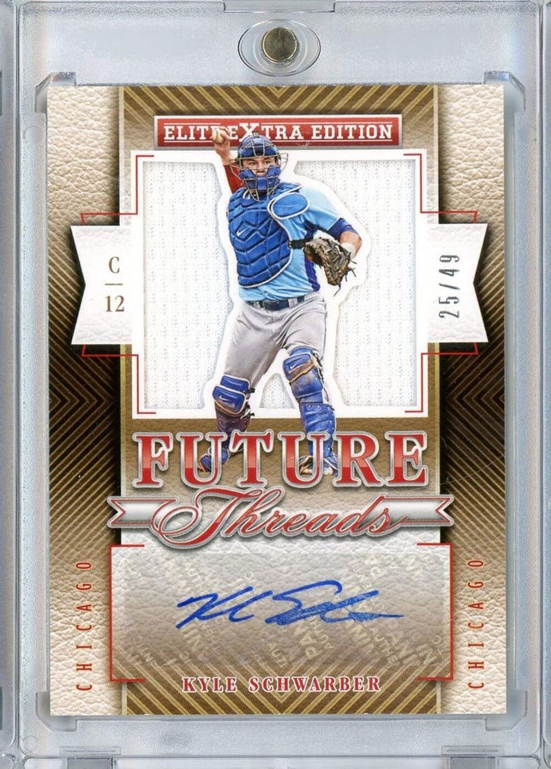 2015 Panini Elite Kyle Schwarber #2 /49 RPA Autographed Card Topps Authenticated (1 of 2)