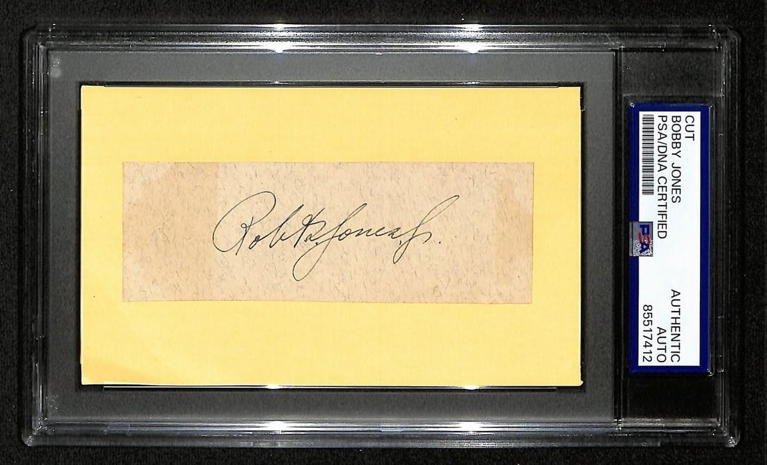 Bobby Jones Signed 3x5 Cut PSA/DNA Authenticated (1 of 1)