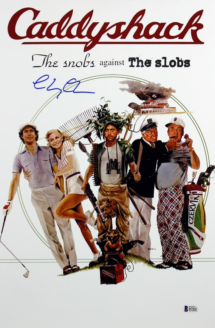 Chevy Chase Signed Caddyshack 12x18 Mini Movie Poster BAS Authenticated: Chevy Chase Signed Caddyshack 12x18 Mini Movie Poster BAS Authenticated This authentic 12x18 mini movie poster from the classic film 'Caddyshack' has been personally signed by Chevy Chase. The signatu