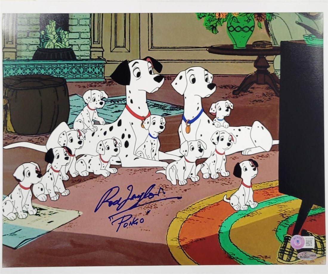 Rod Taylor Signed 11x14 101 Dalmatians Photo Beckett Authenticated (1 of 3)