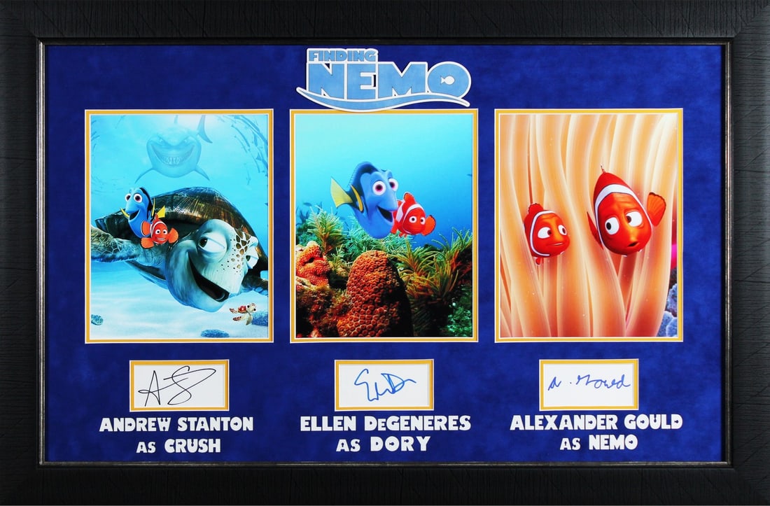 Finding Nemo Signed Framed Display by Stanton DeGeneres Gould with COA (1 of 3)
