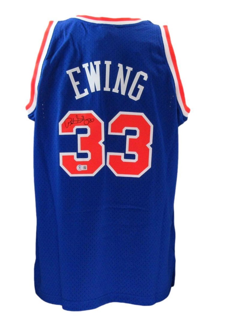 Patrick Ewing HOF Signed Knicks Jersey Mitchell & Ness BAS Certified (1 of 6)