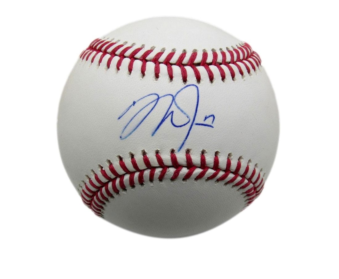 Mike Trout Autographed OML Baseball Los Angeles Angels PSA/DNA (1 of 3)