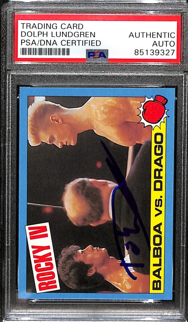 Dolph Lundgren Signed 1985 TOPPS Rocky IV Drago Card #38 PSA/DNA (1 of 2)