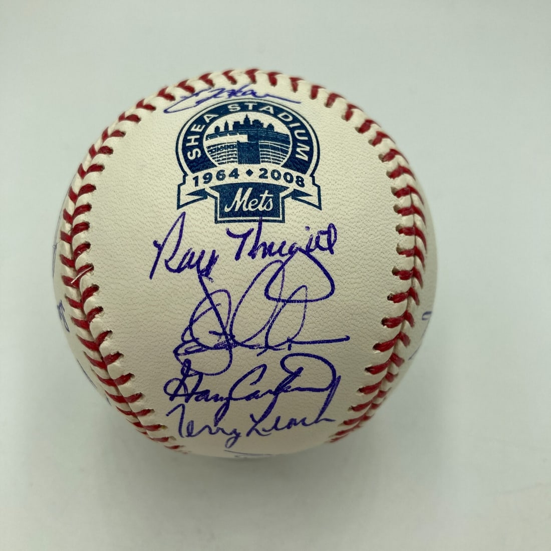 1986 New York Mets Team Signed Baseball with MLB Hologram (1 of 9)